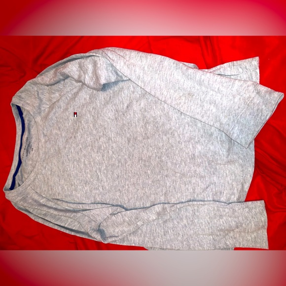 Grey long sleeve sleep shirt - Picture 1 of 2